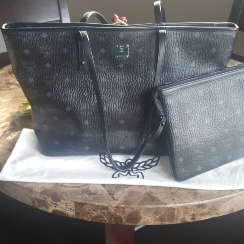 MCM  Tote and Wristlet